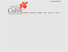 Tablet Screenshot of isabellecollet.com